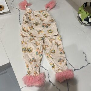 Posh Peanut Pink and Cream Kids Matching Set